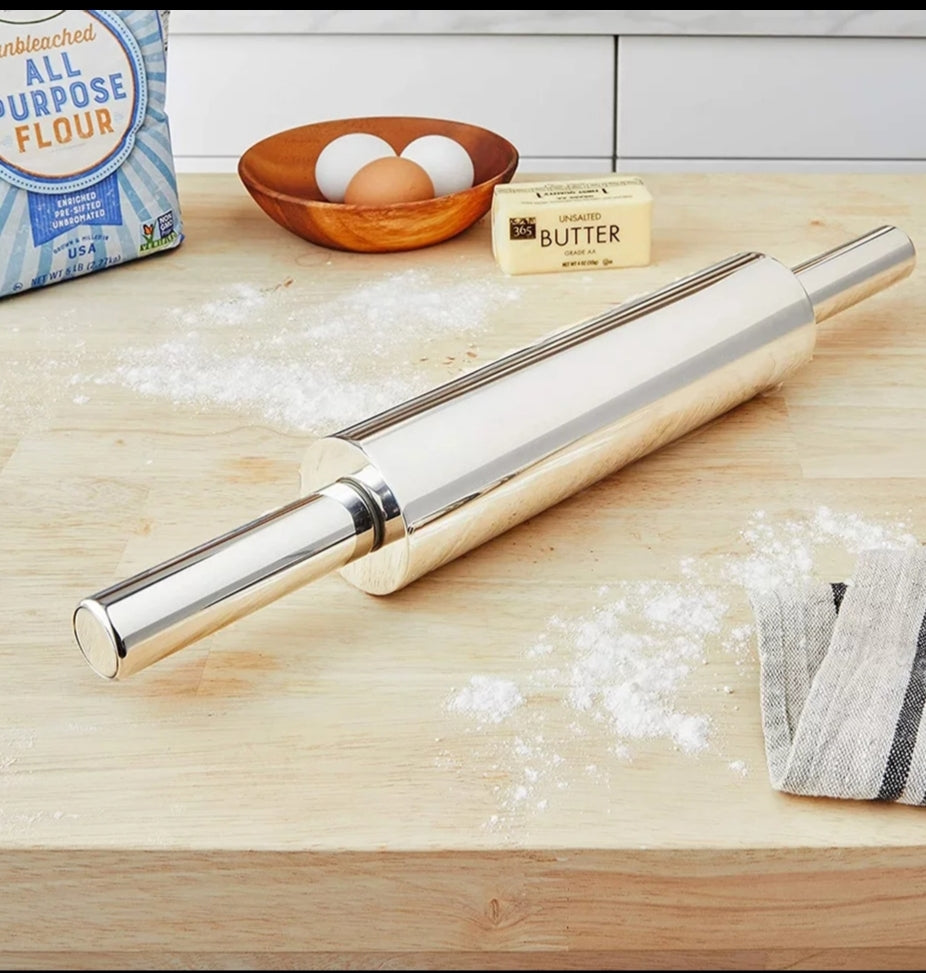 Aluminium Rolling Pin 38cm Mila Kitchen Ghana (www.milakitchen.com)