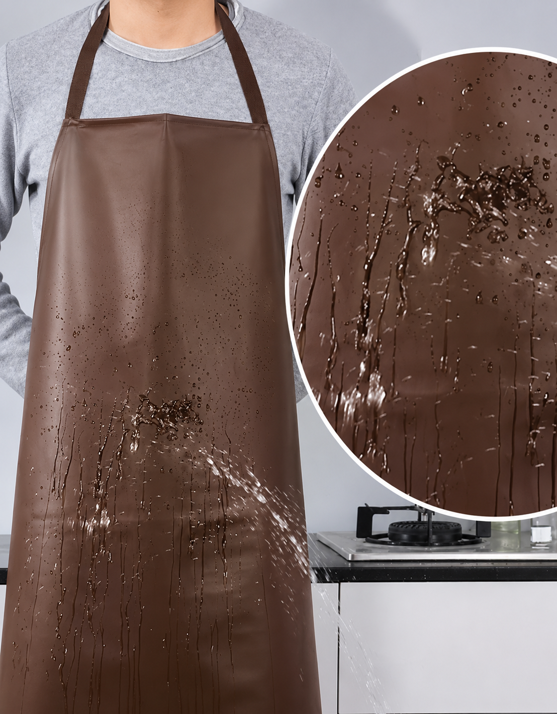 Waterproof Apron - Brown