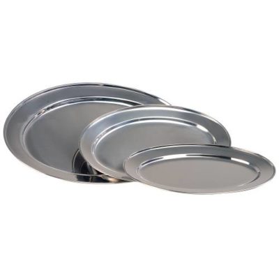 Serving Platter Oval S/Steel 500mm