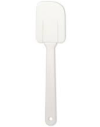 Silicon Spatula White Plastic Handle