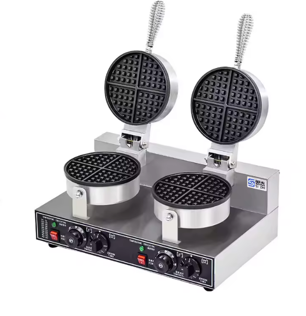 2 Plate Commercial Waffle Maker