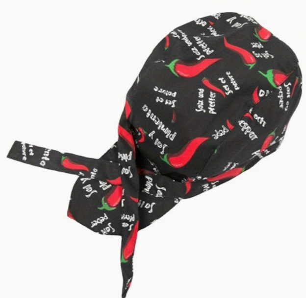 Chef Bandana/ Tie Back Hat / Head wrap