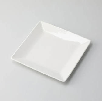Square Dinner Plate - White