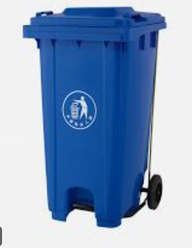 120 Liter Bins with pedal - Blue