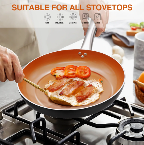 Gotham Steel 25cm Non Stick Frying Pan Mila Kitchen Ghana (www.milakitchen.com)