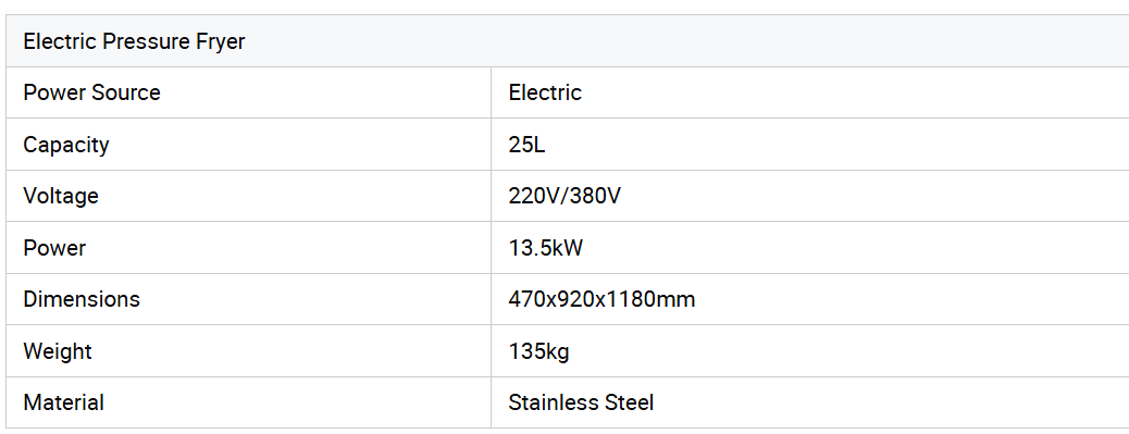 Origin - China: Chicken Pressure Fryer with Oil Filter