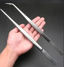 Stainless Steel Tweezer - Curved 30cm / 11.8 inches