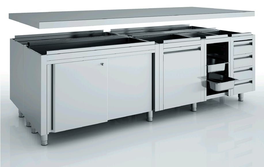 Stainless Steel Island Work Top Mila Kitchen Ghana (www.milakitchen.com)