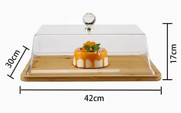 Rectangular Food Serving Display with cover