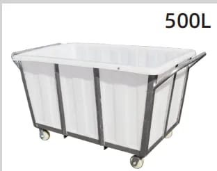 500 Liters Plastic Laundry Cart / Trolley