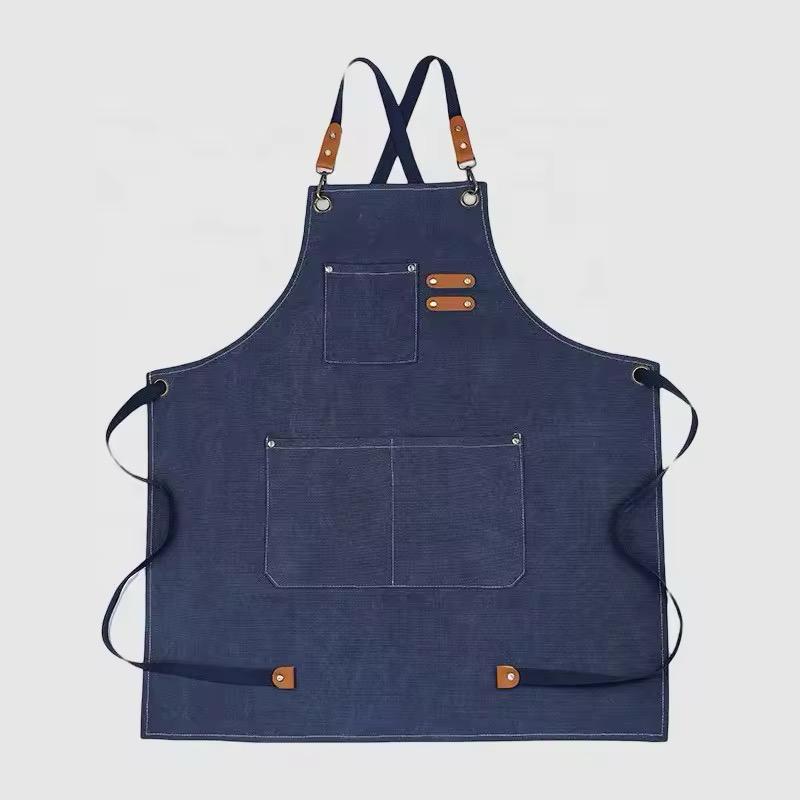 Waterproof Denim Cross Back Apron Mila Kitchenware and Equipment Limited