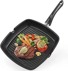 Black Non Stick Grill Pan Mila Kitchen Ghana (www.milakitchen.com)