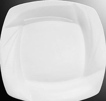 Square Dinner Plate - White Mila Kitchen Ghana (www.milakitchen.com)