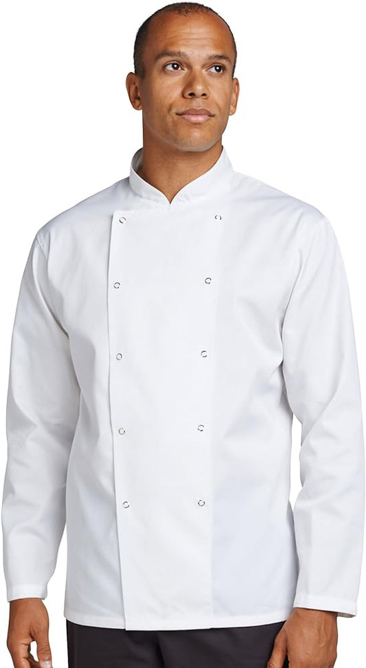 Chef Jacket Press Stud - Long Sleeve