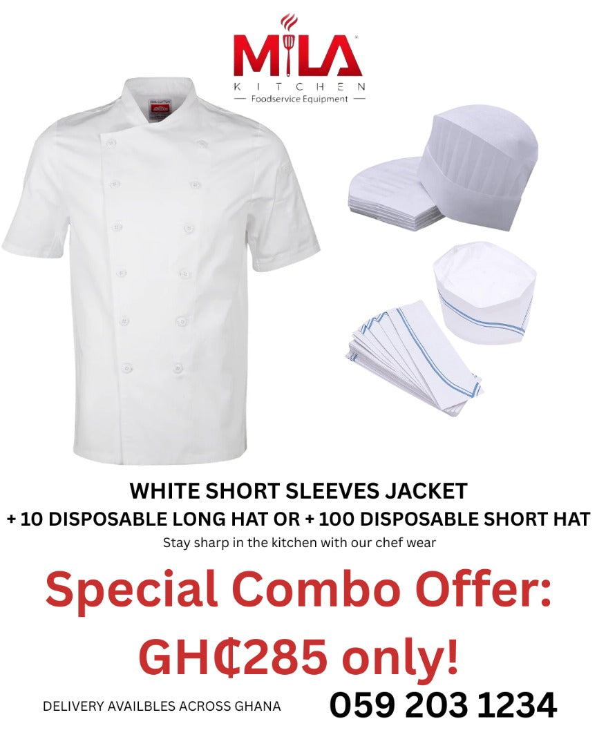 Special Combo - 1 Jacket and Pack of Hats Mila Kitchenware and Equipment Limited