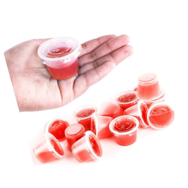 Shito / Pepper / Sauce Cups 1oz with lid (100pcs) Mila Kitchen Ghana (www.milakitchen.com)