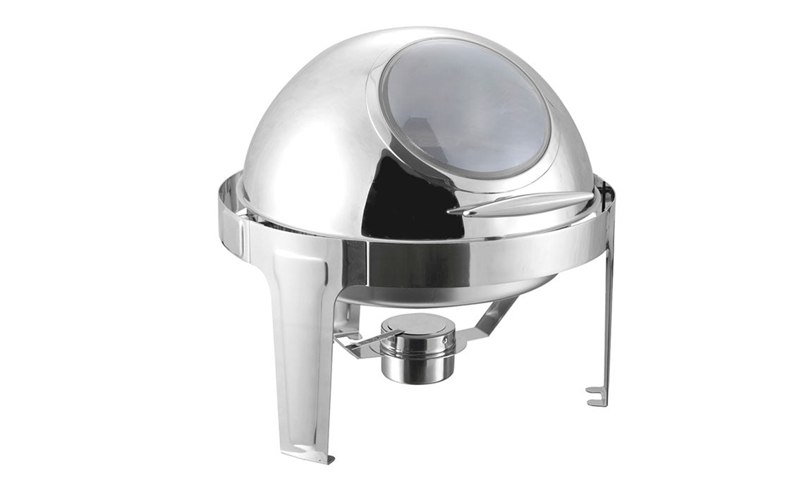 Roll top Roud Chafing Dish - with glass lid Mila Kitchen Ghana (www.milakitchen.com)