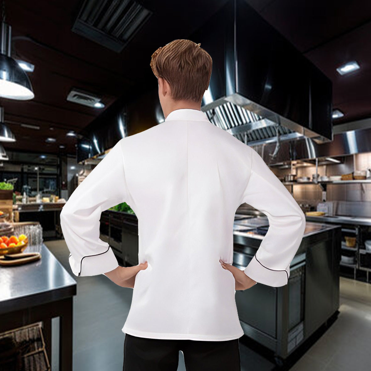 Chef Jacket Egyptian Cotton - Long Sleeve