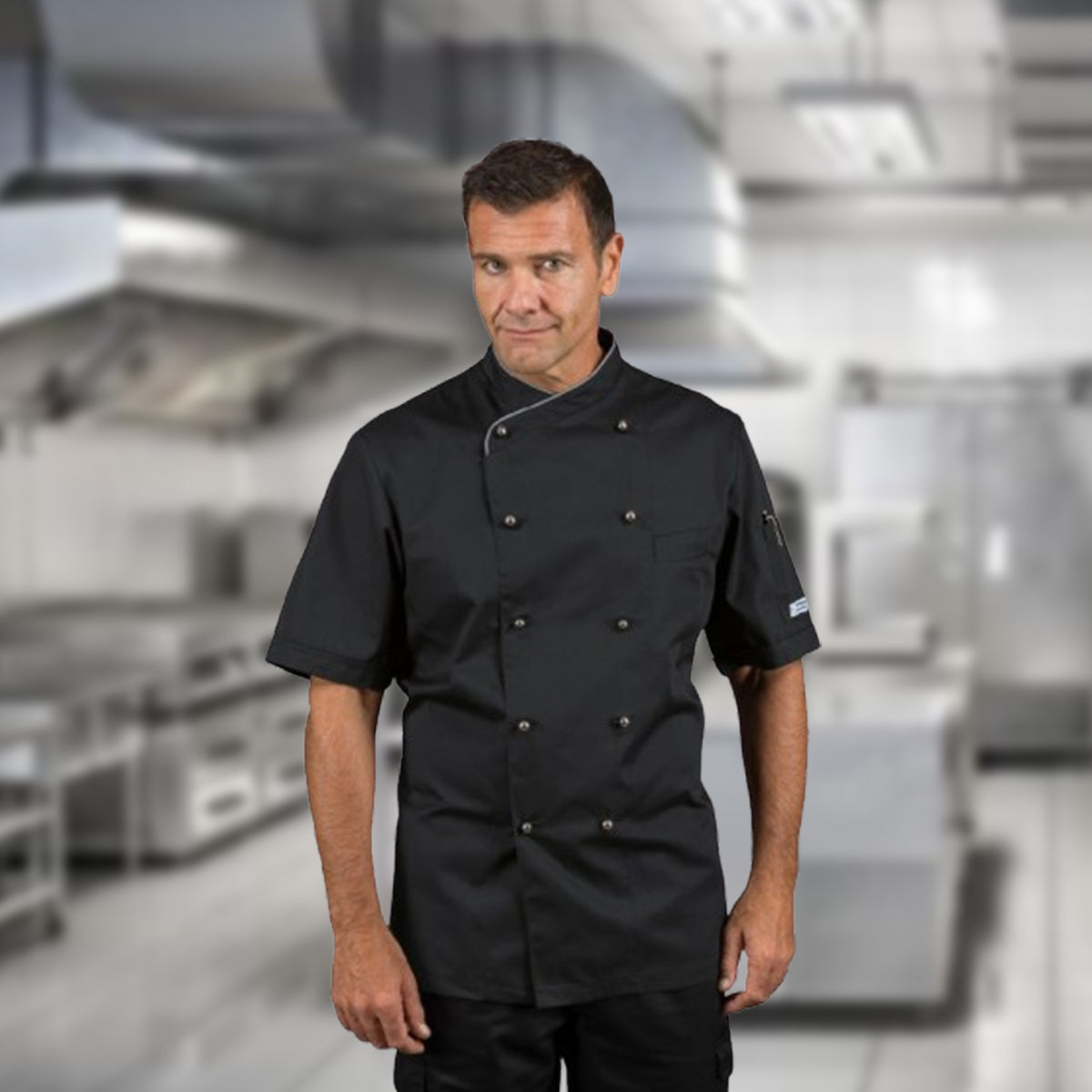 Chef Jacket Executive -Long Sleeve -White and Black