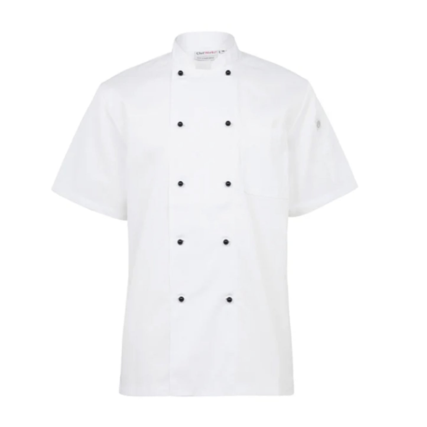 Chef Jacket Press Stud - Short Sleeve