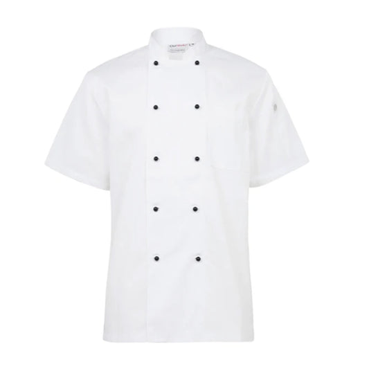 Chef Jacket Press Stud - Short Sleeve