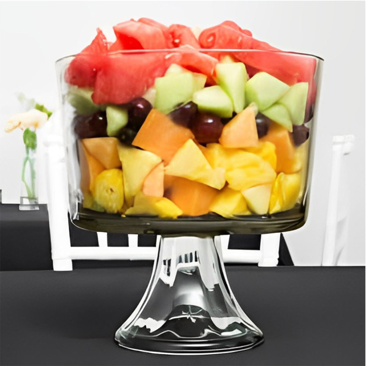 Clear Glass Stand / Trifle or Fruit Bowl