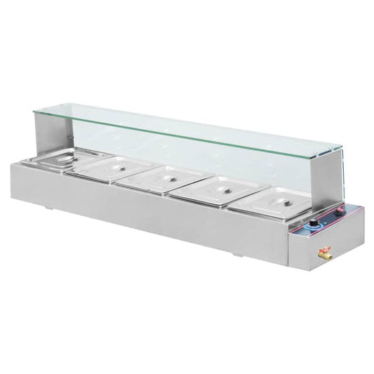 5 insert Table Top Bain Marie