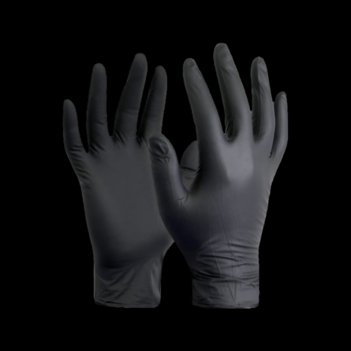 Disposable Black Gloves - Vinyl (100pcs) - Powder Free