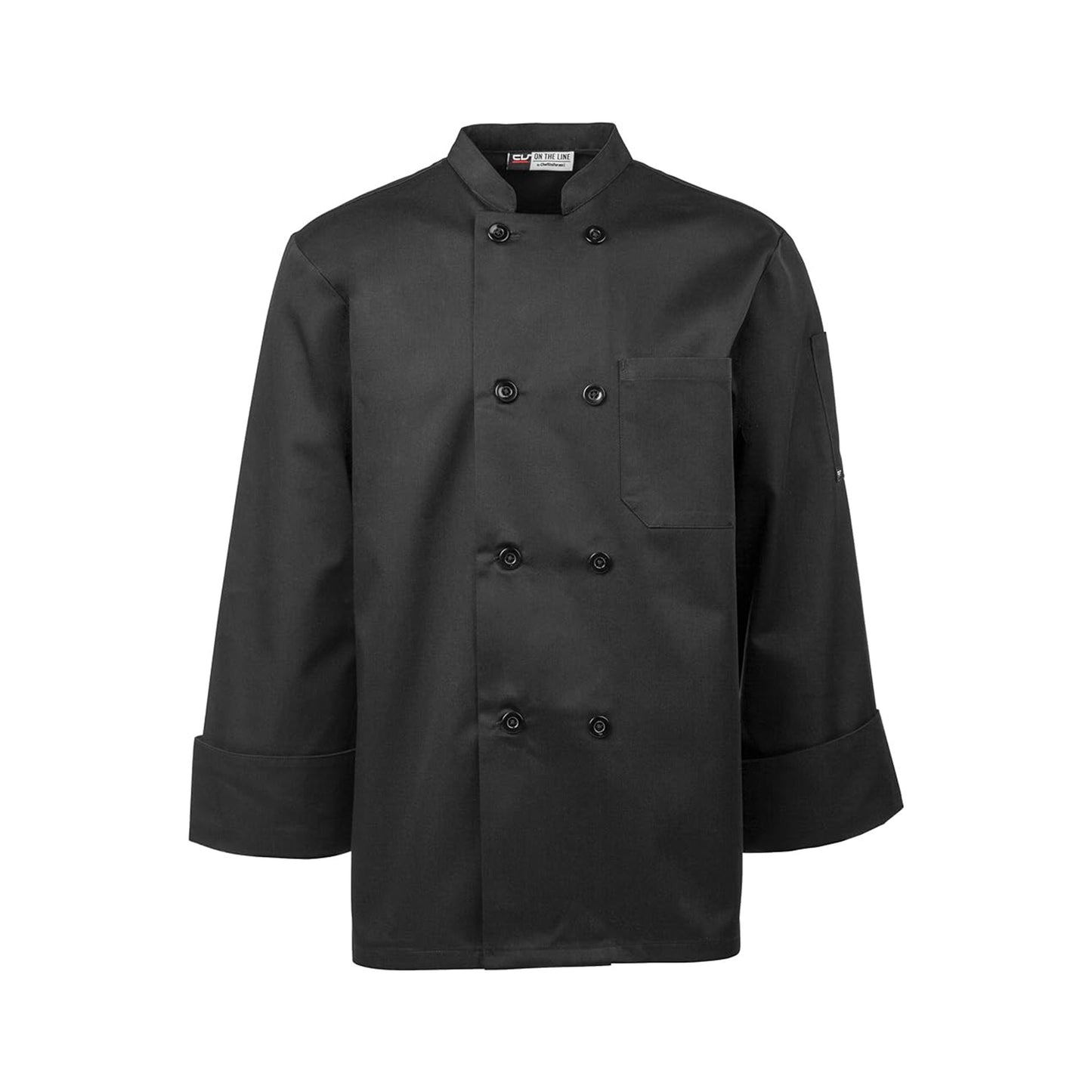 Mila Chef Jacket - Long Sleeve -Black