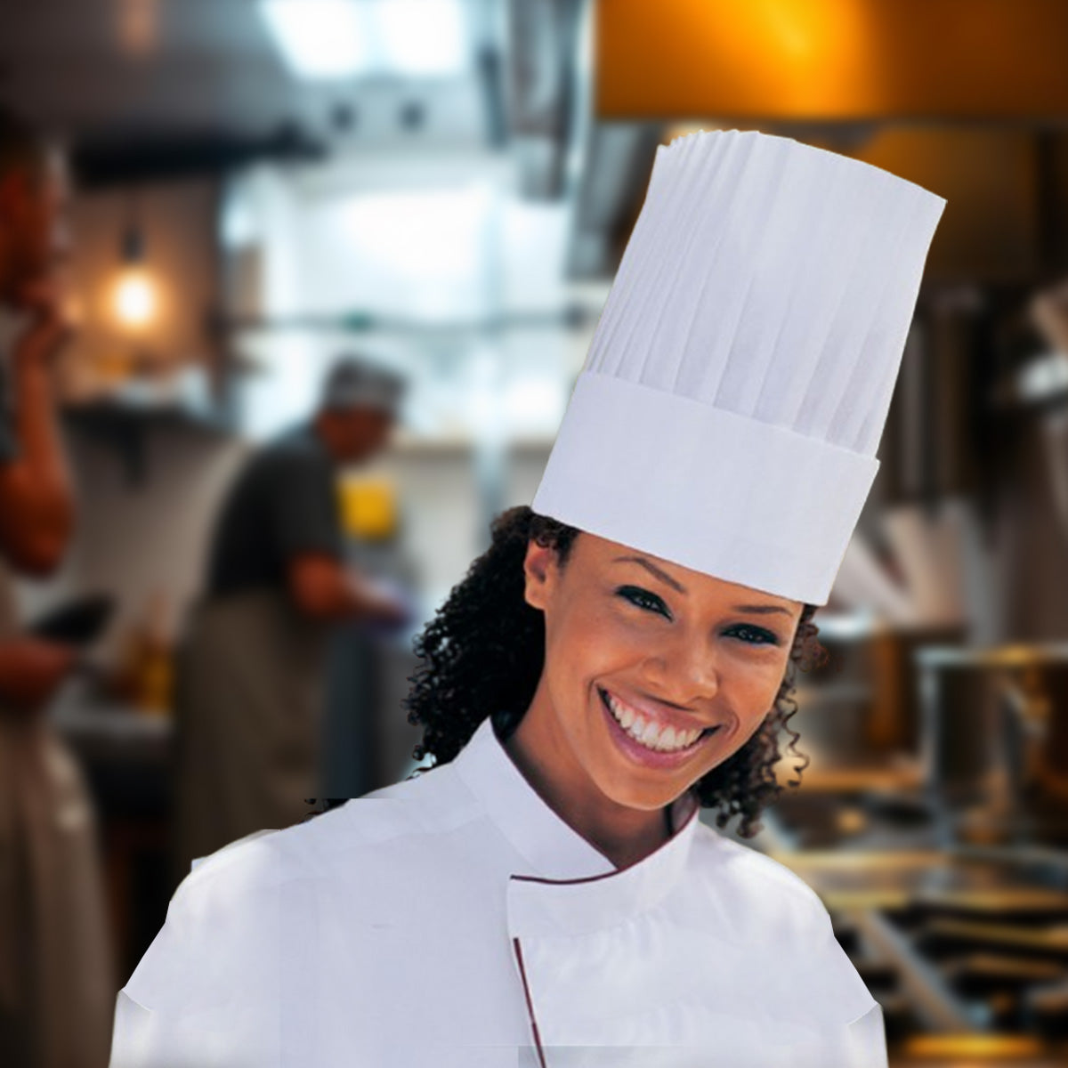 Disposable Chef Hat 10'' - Long (10pcs)