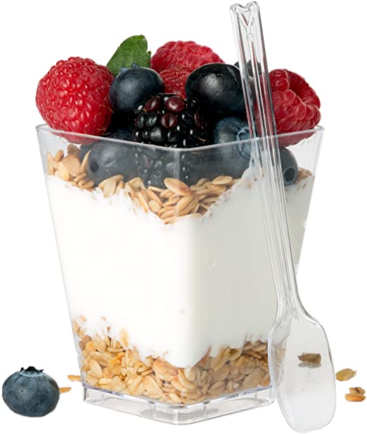 50ml Dessert Cups Square (30pcs) Mila Kitchen Ghana (www.milakitchen.com)