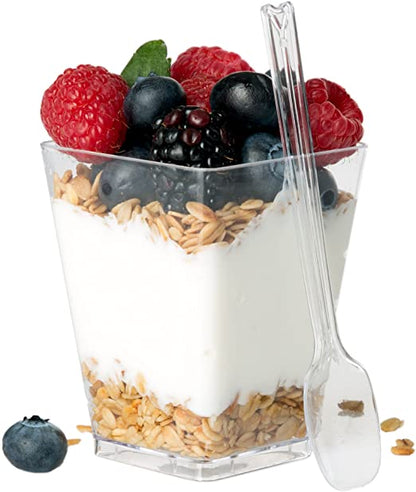 50ml Dessert Cups Square (30pcs) Mila Kitchen Ghana (www.milakitchen.com)