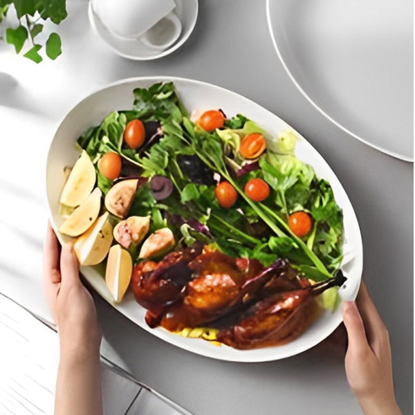 Large Oval Serving Platter / Plate 26 x 36cm – Mila Kitchen