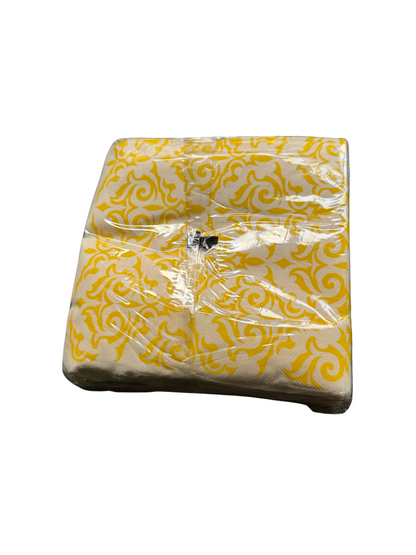Luxury Tissue Yellow and White 40x40 (50pcs x pack) Mila Kitchenware and Equipment Limited