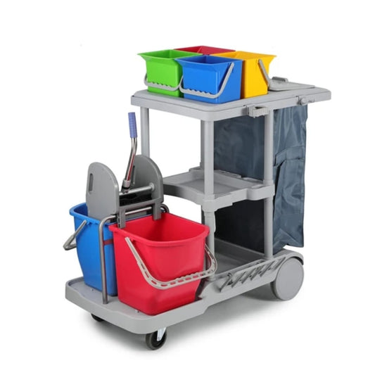 Housekeeping/ Cleaning Trolley / Cart Complete set