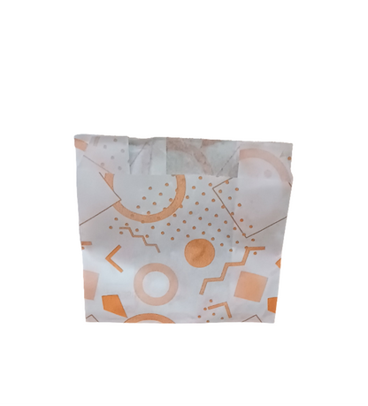 Orange Chips Proof Bag 12+6X12cm (125pcs per pack) greaseproof paper Mila Kitchenware and Equipment Limited