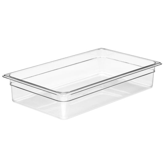 GN FOODPAN 1/1 POLYCARBONATE CLEAR –  100MM