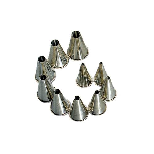 NOZZLE SET METAL – PLAIN 12 PIECE