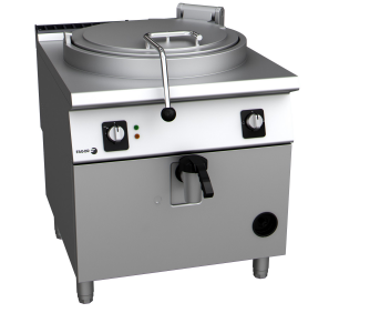Origin -Spain: Direct heating boiling pan, LGP gas 50 Hz, 100 L capacity, 900 range