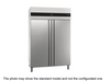 Origin -Spain: GN 2/1 Upright Fridge with 2 doors