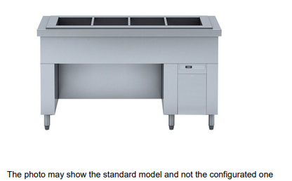 Origin -Spain: 6 GN 1/1 Capacity Wet Bain-Marie hot element, Open / Neutral reserve SBM-SR-6 230V 1N 50/60 Hz.