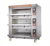 Origin - China: Commercial 3 Deck Oven 12-Tray Gas and Electric Baking Pizza Oven