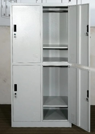 4 Swing Door Metal Cabinet / Locker (l x b x h): 90 x 45 x 185 cm