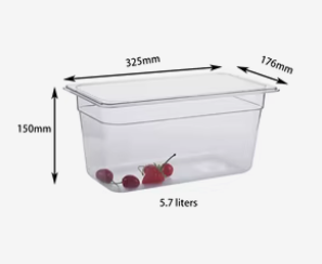 1/3 GN Pan / Insert Polypropylene (PP)