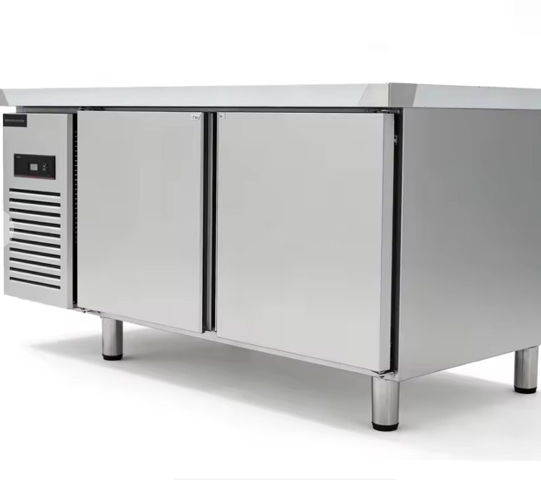 Stainless Steel Under Bar Freezer with Work Top