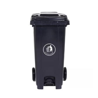 120 Liter Bins with pedal - Black