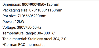 Origin - China: 900 Series 60 Liters Electric Tilting Bratt Pan