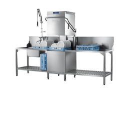 High Quality Commercial Hood Dishwasher complete with table and sink