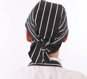 Chef Bandana/ Tie Back Hat / Head wrap Cap.