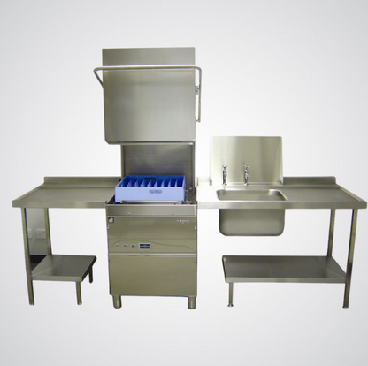 500 x 500 Hood- Type Dishwasher with 700mm Sink and 700mm Table